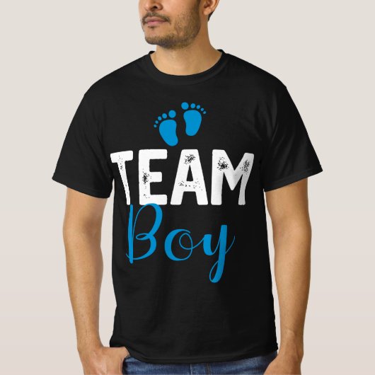 Team Boy Gender onthult Baby shower T-shirt (Voorkant)