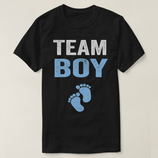 Team Boy Gender onthult Baby shower T-shirt (Design voorkant)
