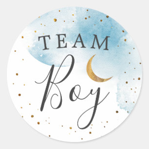 Team Boy Gender onthult Twinkle Little Star Stemme Ronde Sticker