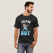Team Boy Gender Reveal Baby Dabbing T-shirt (Voorkant volledig)