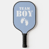 Team Boy Gender Reveal Party Game Pickleball Paddle (Voorkant)