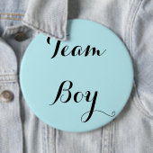 Team Boy Geslacht onthullen Party Button (In situ)