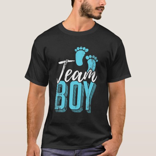 Team Boy Geslacht onthullen T Shirt (Voorkant)