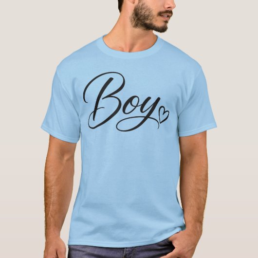Team Boy Geslacht Onthulling Heren T-shirt (Voorkant)