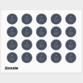 Team Boy Geslacht Onthulling Stem Sticker Navy Pla (Vel)