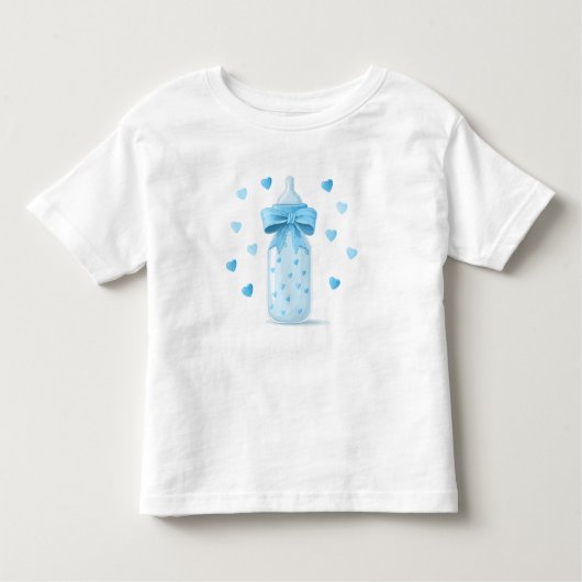 Team Boy Milk Bottle - Leuk en speels Baby-ontwerp Kinder Shirts (Voorkant)