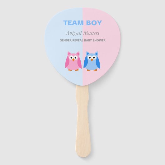 Team Boy of Team Meisje Uil Geslacht onthullen Dou Handwaaier