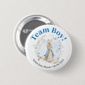 Team Boy Peter Rabbit Button (Voorkant /achterkant)