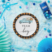 Team Boy  Pompoen Vrachtwagen Papier Borden Papieren Bordje (Feest)