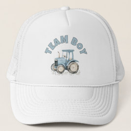 Team Boy Schattige Blauw Boerderij Tractor Geslach Trucker Pet