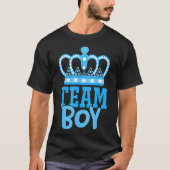 Team Boy Team Meisje Blauw Geslacht Onthullen Part T-shirt (Voorkant)