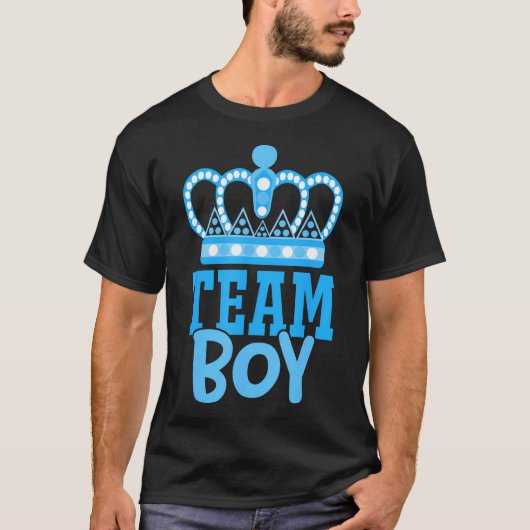 Team Boy Team Meisje Blauw Geslacht Onthullen Part T-shirt (Voorkant)