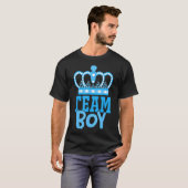 Team Boy Team Meisje Blauw Geslacht Onthullen Part T-shirt (Voorkant volledig)