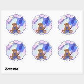 Team Boy Teddy Bear Sticker (Vel)