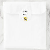 Team Boy Vote gender reveal party Ronde Sticker (Tas)