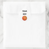 Team Boy Vote gender reveal party Ronde Sticker (Tas)