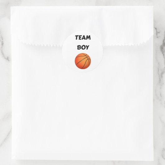 Team Boy Vote gender reveal party Ronde Sticker (Tas)