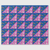 Team Boy vs Team Girl Heavy Equipment vs Unicorns Cadeaupapier (Vlak)