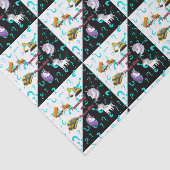 Team Boy vs Team Girl Heavy Equipment vs Unicorns Tissuepapier (Detail)