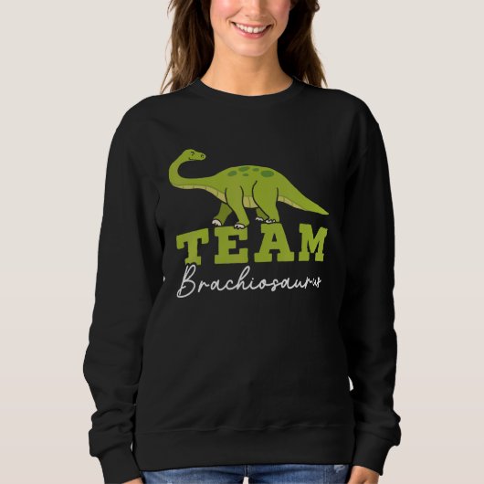 Team Brachiousaurus Dinosaur Future Paleontologist Trui (Voorkant)