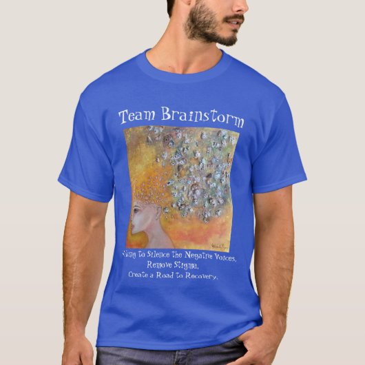 Team Brainstorm Mental Health Awareness Art T-shirt (Voorkant)