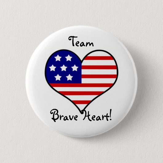 Team Brave Heart Button (Voorkant)