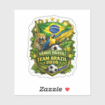 Team Brazilië 2026 Jaguar & Ara Soccer Fan