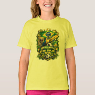 Team Brazilië 2026 Jaguar & Ara Voetbalfan T-shirt