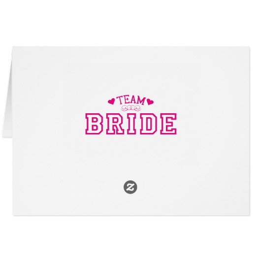 Team Bride (Achterkant Horizontaal)