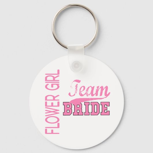 Team Bride 1 BLOEMENMEISJE Sleutelhanger (Voorkant)