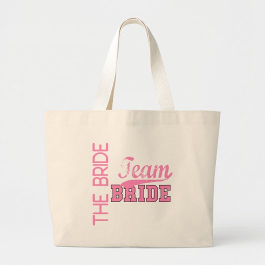 Team Bride 1 BRIDE Grote Tote Bag (Voorkant)