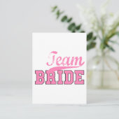 Team Bride 1 Briefkaart (Staand voorkant)