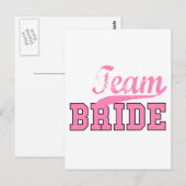 Team Bride 1 Briefkaart (Voorkant / Achterkant)