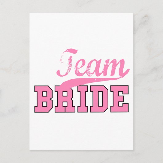 Team Bride 1 Briefkaart (Voorkant)