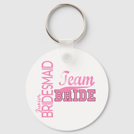 Team Bride 1 JUNIOR JR BRIDESMAID Sleutelhanger (Voorkant)