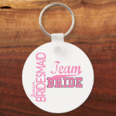 Team Bride 1 JUNIOR JR BRIDESMAID Sleutelhanger (Voorkant)
