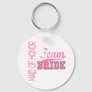 Team Bride 1 MAID VAN HONOR Sleutelhanger