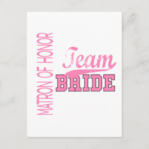 Team Bride 1 MATRON HONOR Briefkaart