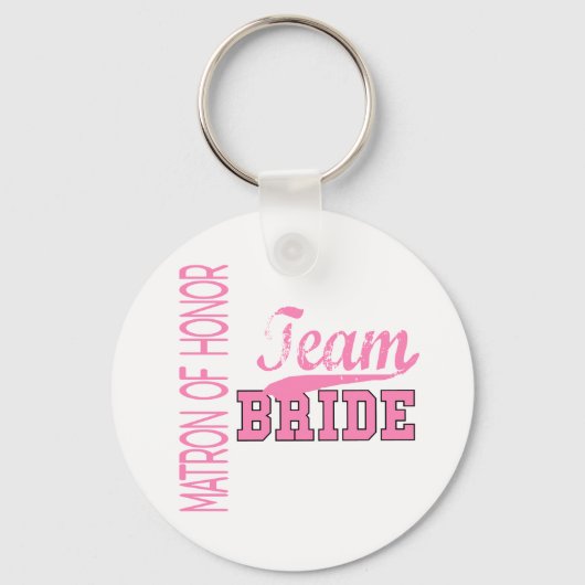 Team Bride 1 MATRON HONOR Sleutelhanger (Voorkant)