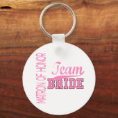 Team Bride 1 MATRON HONOR Sleutelhanger (Voorkant)