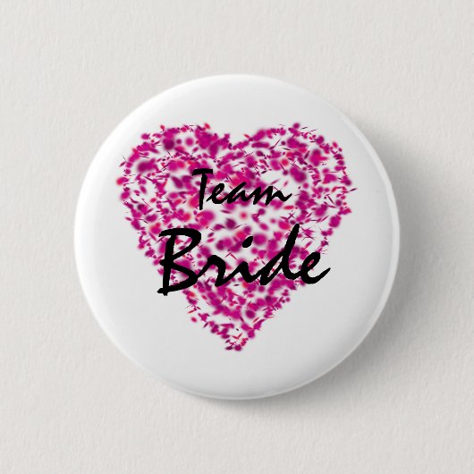 Team Bride Abstracte Button Verf Liefde (Voorkant)