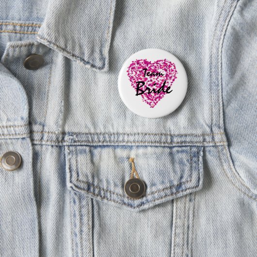 Team Bride Abstracte Button Verf Liefde (In situ)