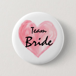 Team Bride Abstracte Button Verf Liefde