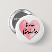 Team Bride Abstracte Button Verf Liefde (Voorkant /achterkant)