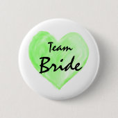 Team Bride Abstracte Verf de Groene Button van de (Voorkant)