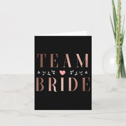 Team Bride Bachelor Vrijgezellenfeest Wedding Part Kaart (Voorkant)