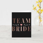 Team Bride Bachelor Vrijgezellenfeest Wedding Part Kaart (Gele Bloem)