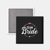 Team Bride Bachelorette Magneet (Voorkant / Achterkant)