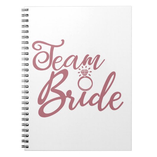 Team Bride - Bachelorette Party Bridal Wedding Notitieboek (Voorkant)