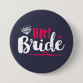 Team Bride Bachelorette Party Wedding Button (Voorkant)